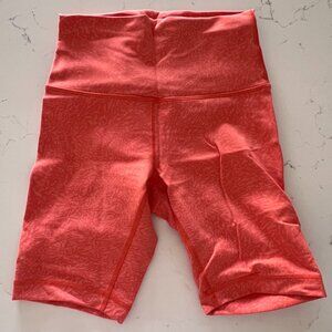 Lululemon Wunder Train High-Rise Short 6" - Crunch Warm Coral